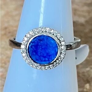 BP Retro RBP3339 The New Cupcake Genuine Lapis on Rhodium Ring HTF